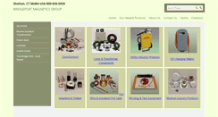 Desktop Screenshot of bridgeportmagnetics.com